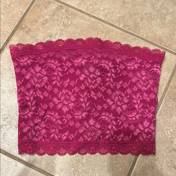Forever 21 Pink Lace Bandeau Intimates - Picture 1 of 2